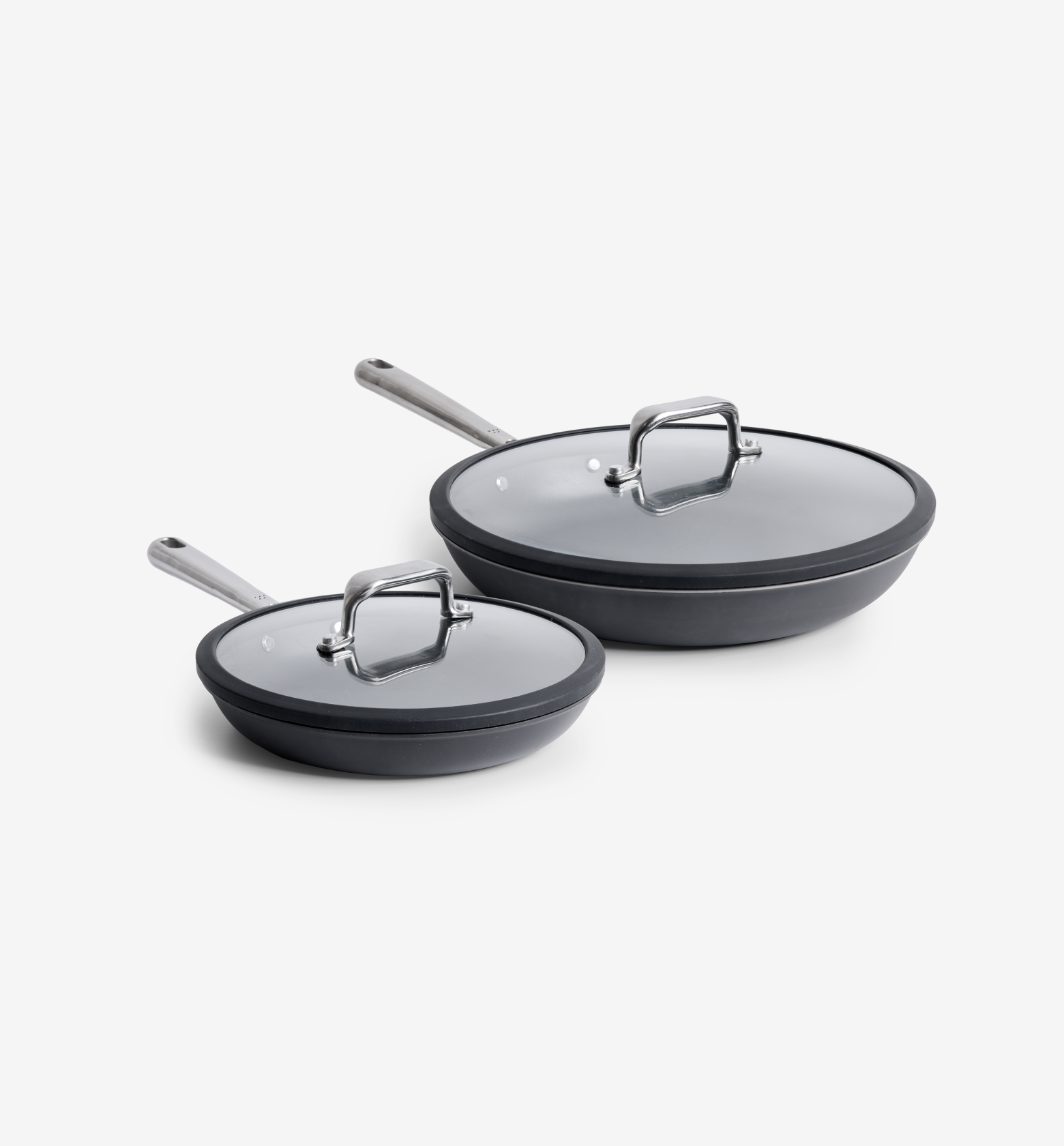 8" + 10" Deeper Carbon Nonstick™ Frying Pan + Glass Lid