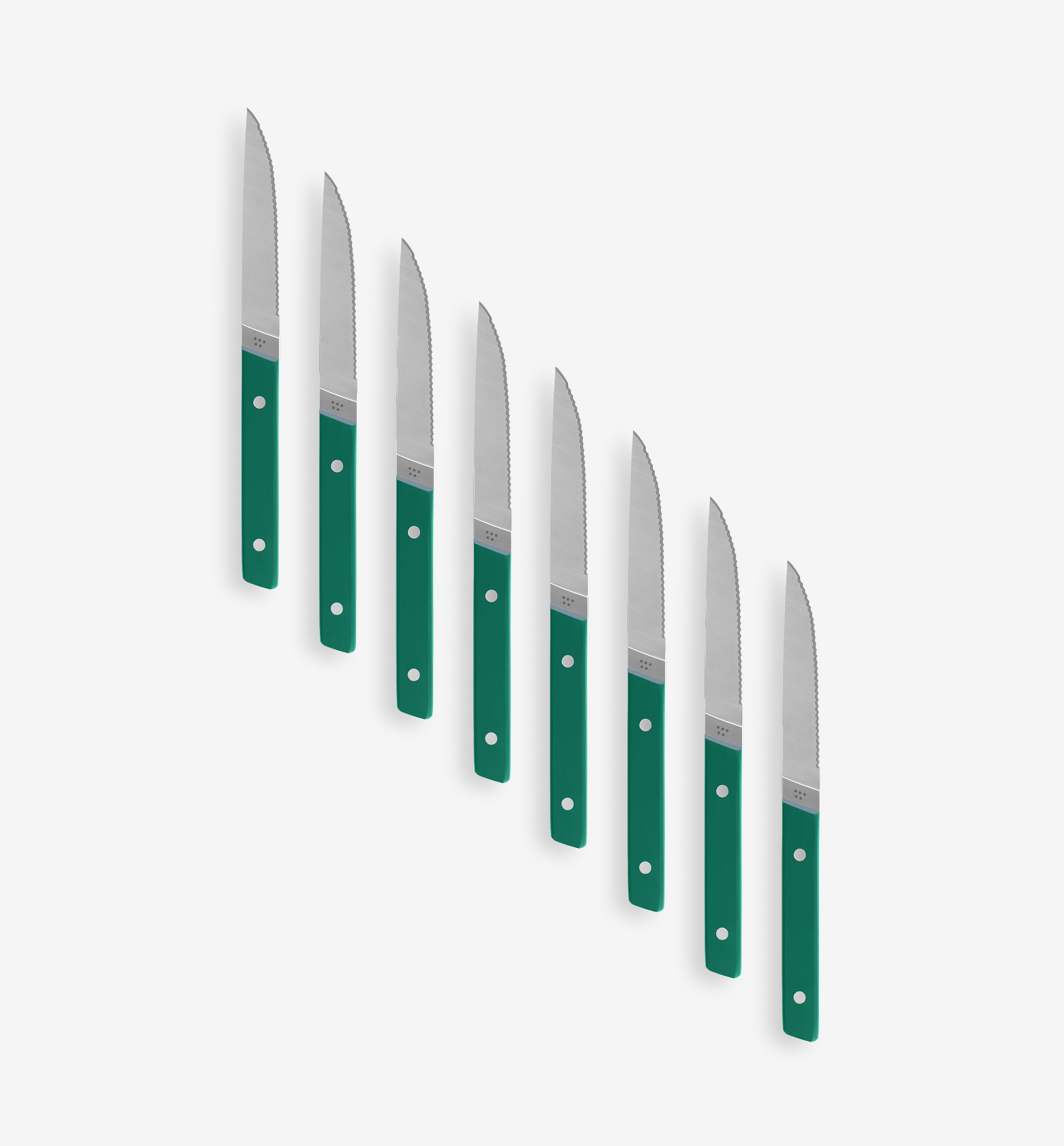 8-Piece Serrated Steak Knives (German Steel) - Final Sale - Green