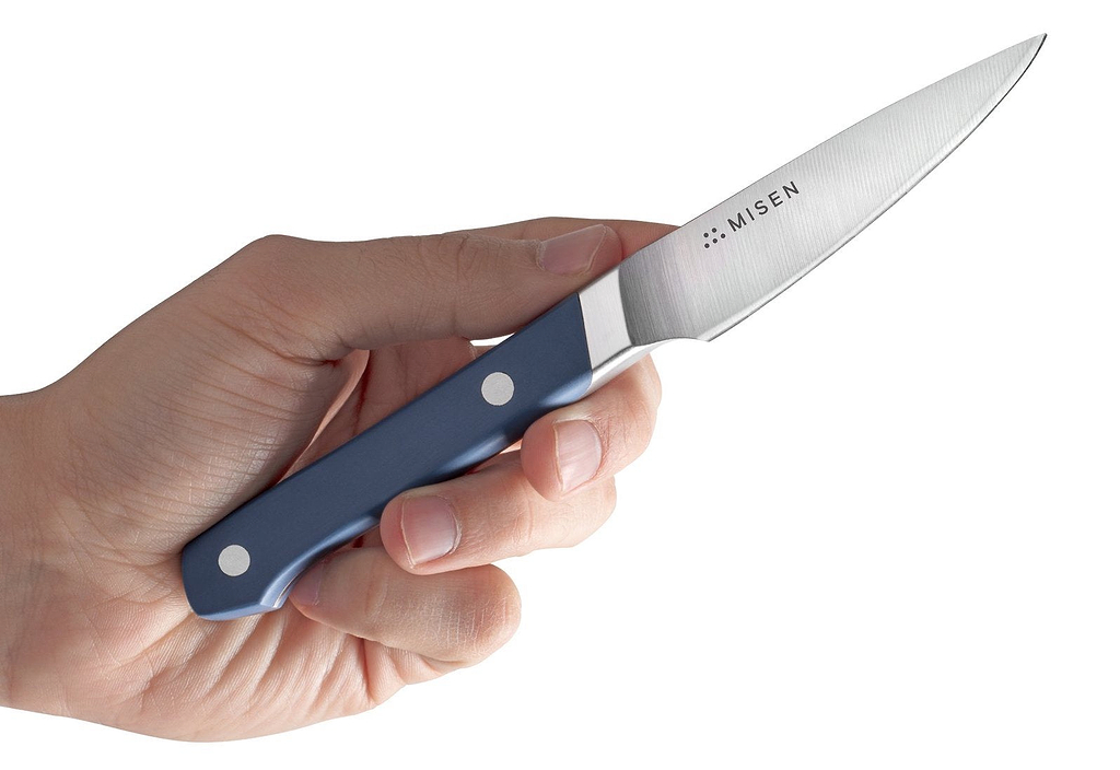 Paring knives: a paring knife with a classic blade shape