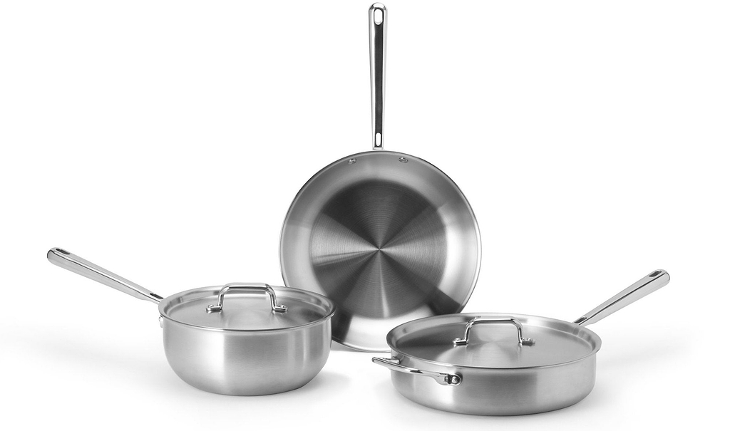 Best stainless steel cookware: Misen's essential 3-piece stainless steel cookware set