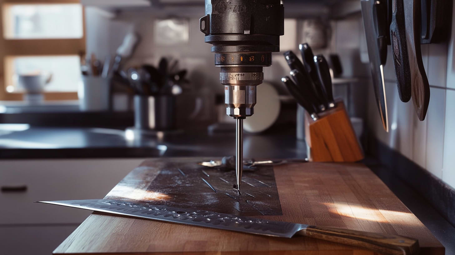 Illustration of the Rockwell Hardness Scale for kitchen knives