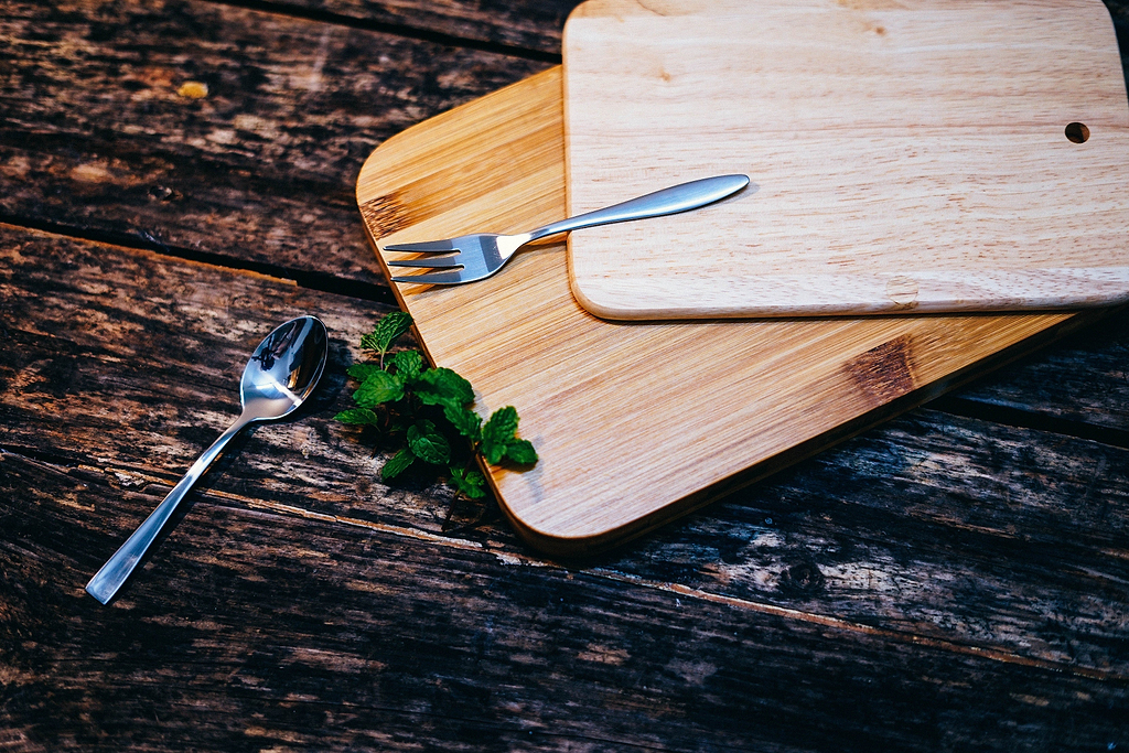 Best wood for cutting board: two cutting boards stacked on top of each other