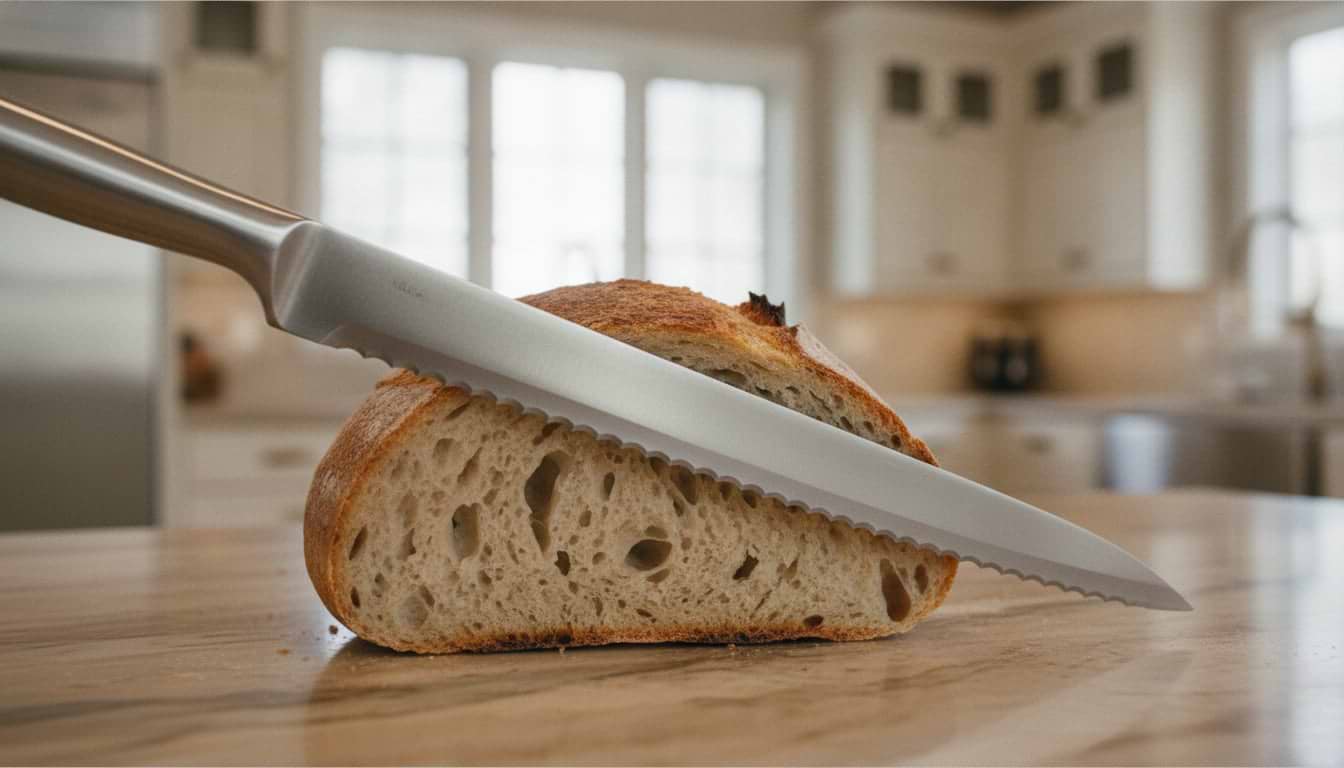 Sawing Motion for Sourdough: Keep Crumb Intact