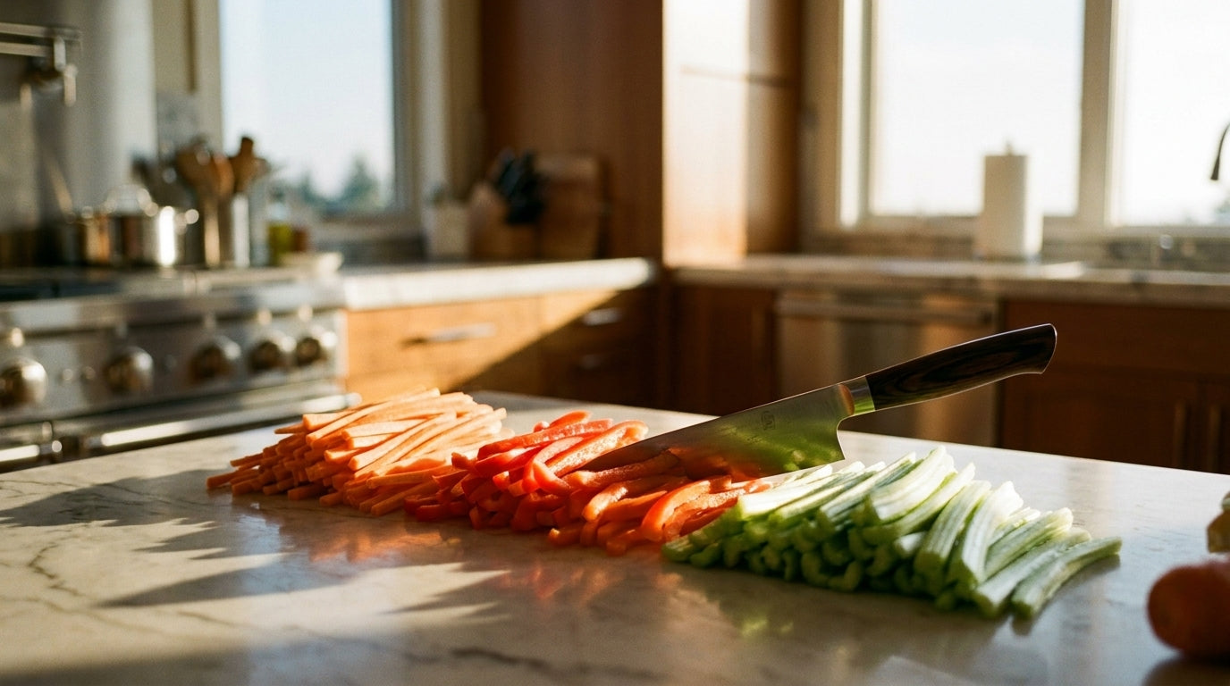 Julienne, Chiffonade & Beyond: Knife Cuts That Make Weeknight Veg Shine