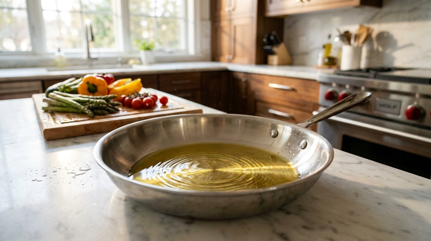 Saute Like a Pro: Heat Order, Pan Pick & Oil Timing