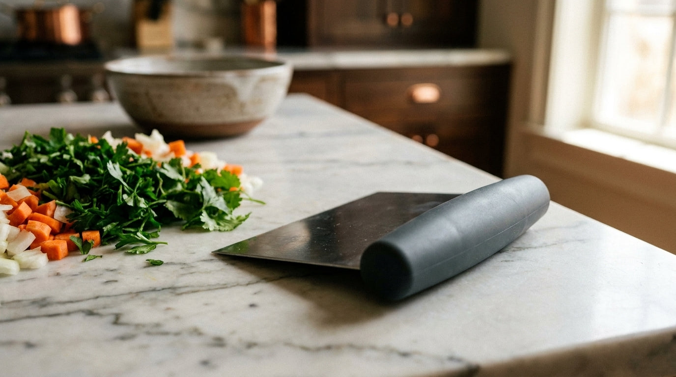 Bench Scraper Hacks: From Herb Transfer to Dough Divide