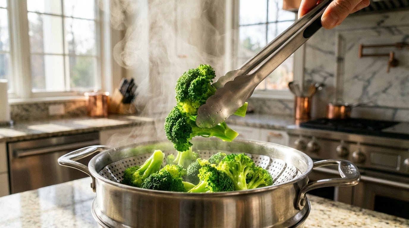 Steaming Broccoli: the Three-Minute Window for Bright Green