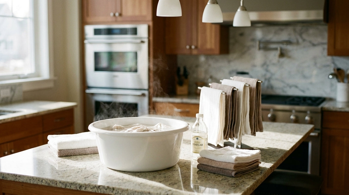Sanitize Kitchen Towels: Vinegar & DIY Disinfection