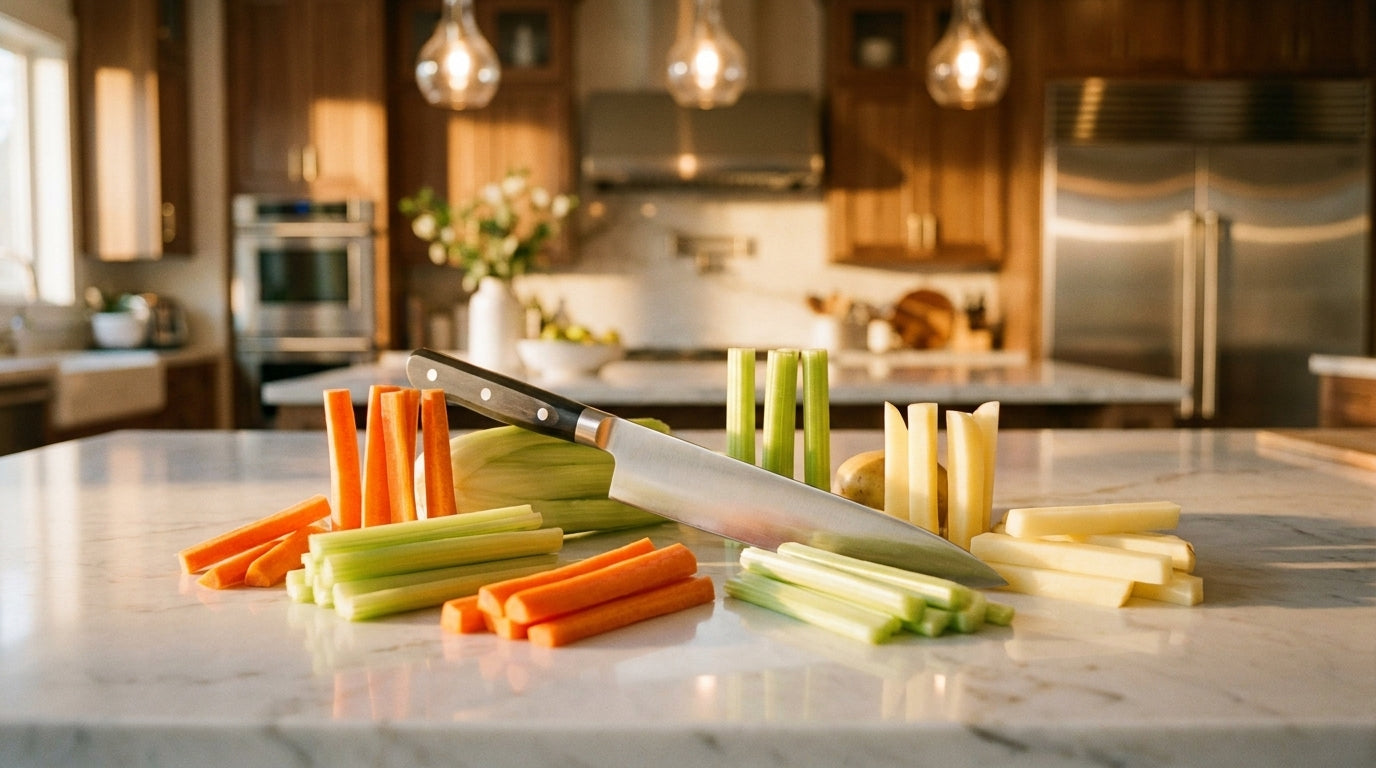 Batonnet Cut Technique: Precise Sticks for Even Cooking