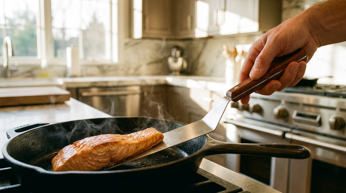 Fish Turner Magic: Slim Blade, Flexible Wrist, Intact Filets