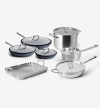 13-Piece Mixed Metal Cookware Set