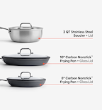 6-Piece Mixed Metal Cookware Set