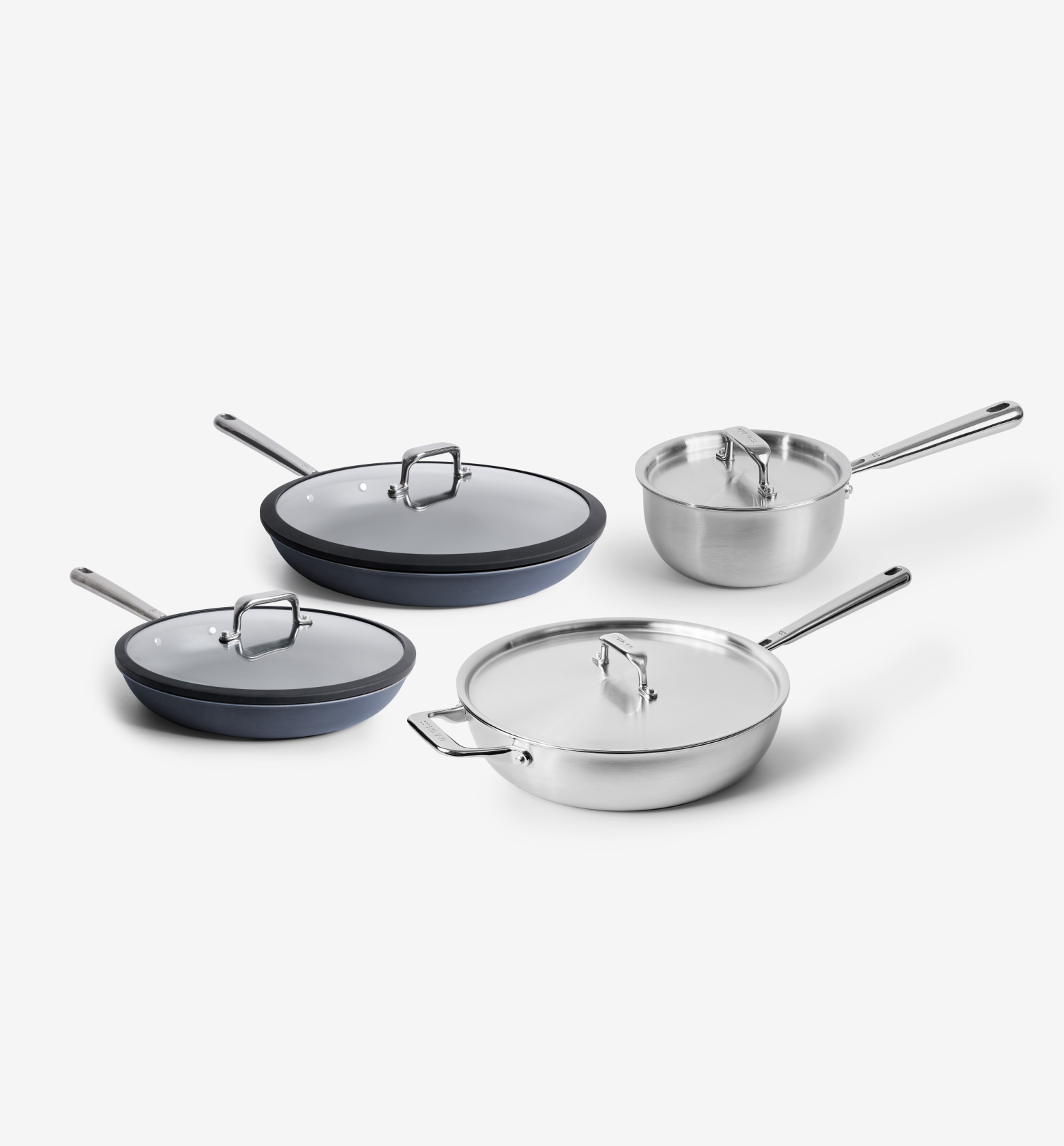 8-Piece Mixed Metal Cookware Set