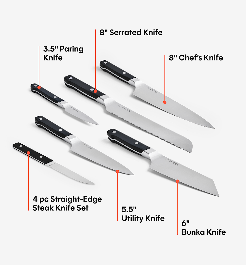 11-Piece Knife Set (ACUTO440) - Black