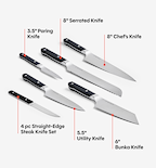 11-Piece Knife Set (ACUTO440) - Black