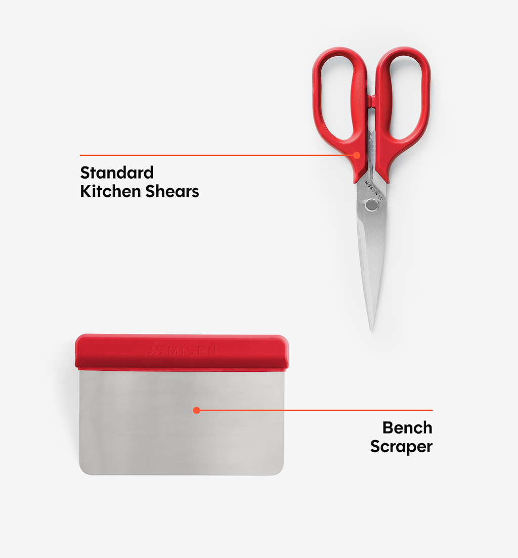 11-Piece Knife Set (ACUTO440) - Red