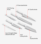 11-Piece Knife Set (ACUTO440) - White