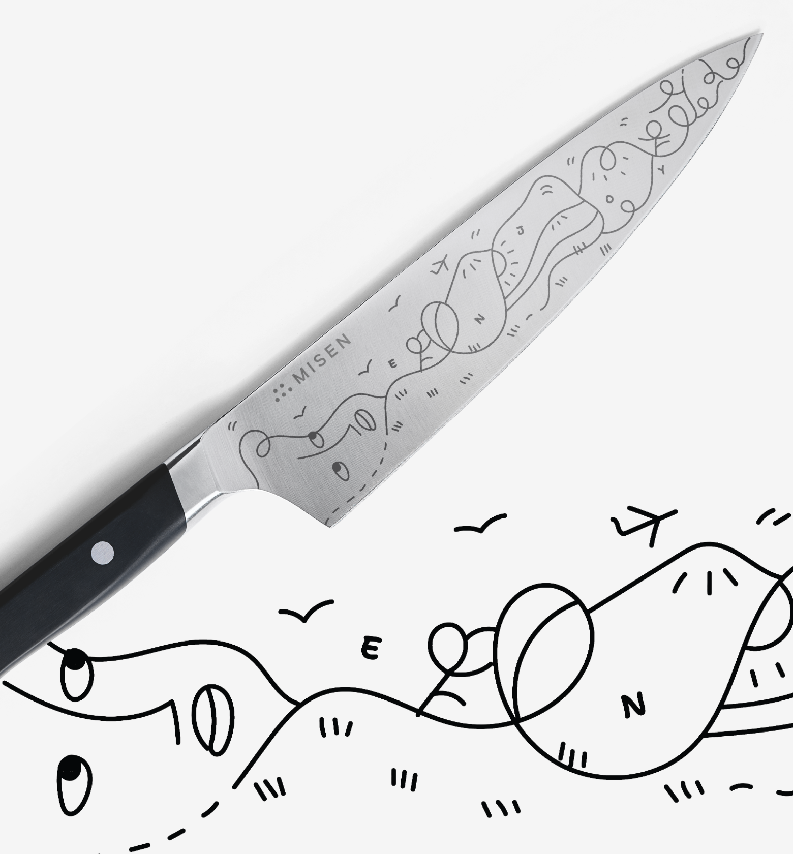 Misen x Shantell Martin 8” Chef’s Knife