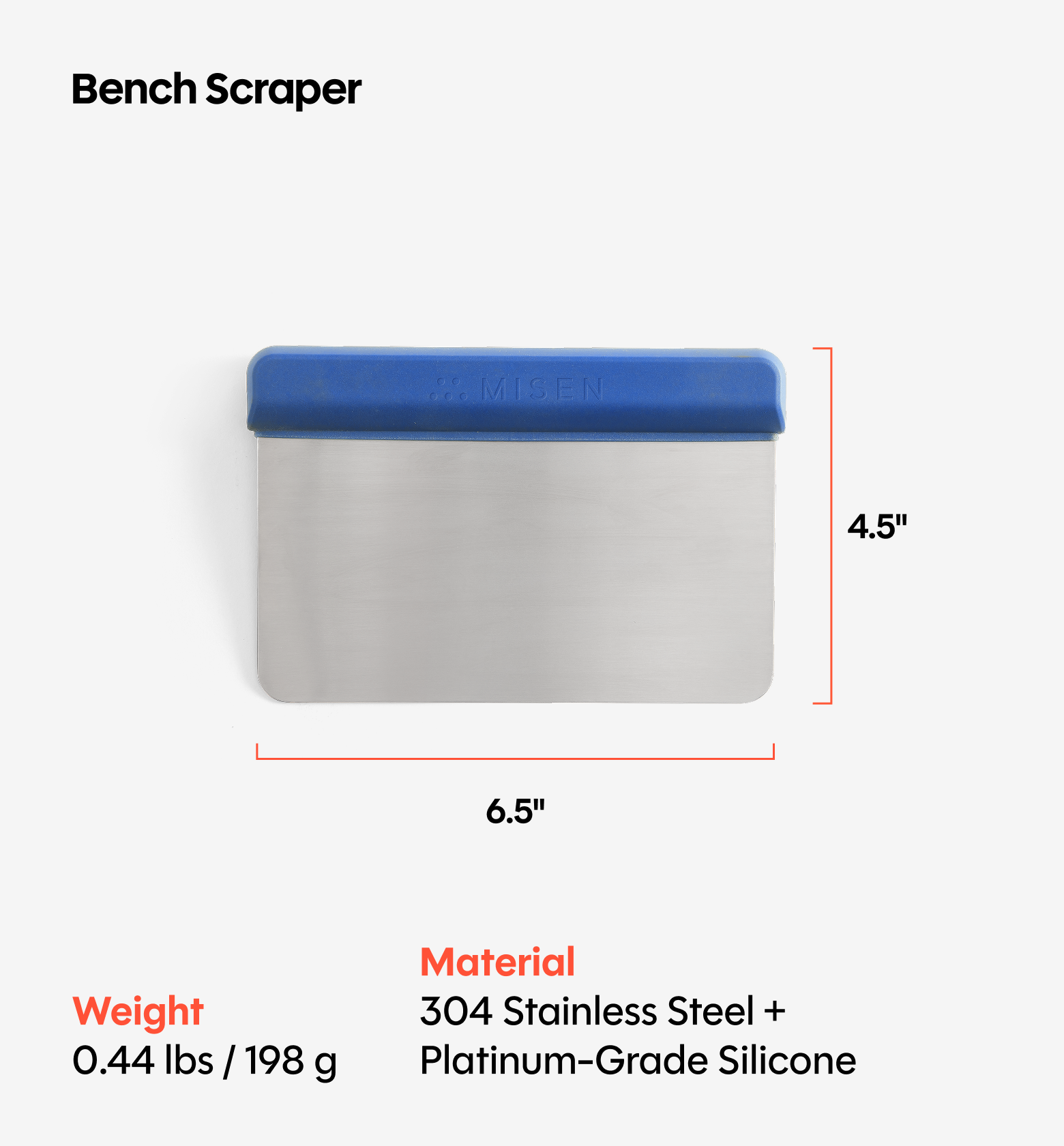 Bench Scraper - Blue