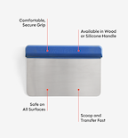 Bench Scraper - Blue