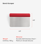 Bench Scraper - Red