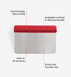 Bench Scraper - Red