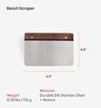 Bench Scraper - Walnut