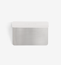 Misen stainless steel bench scraper with white plastic handle