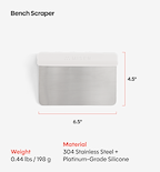 Bench Scraper - White