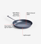 8" Carbon Nonstick™ Frying Pan + Glass Lid