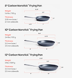 8" + 12" Carbon Nonstick™ Frying Pan