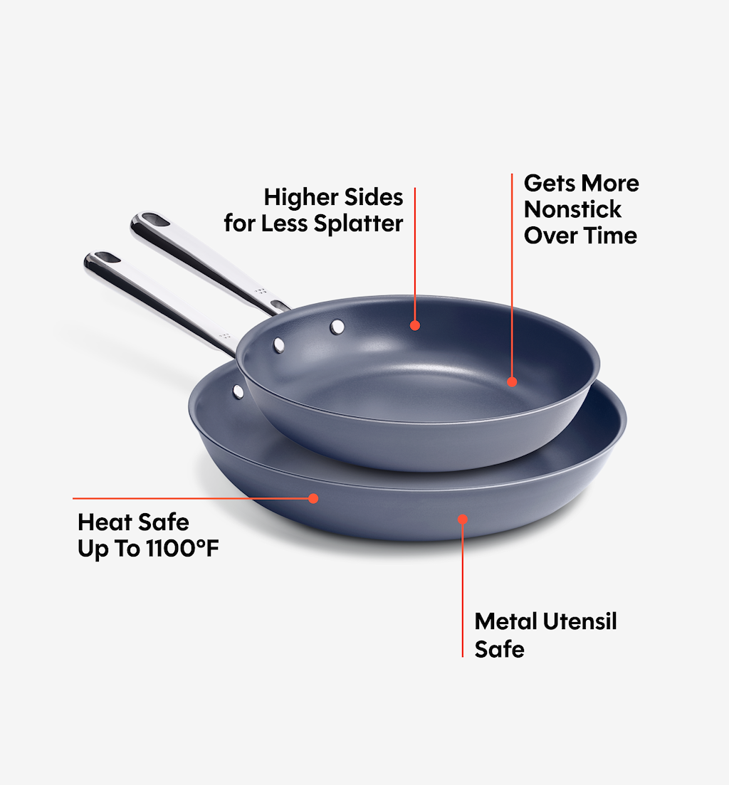 8" + 10" Deeper Carbon Nonstick™ Frying Pan