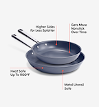 8" + 10" Deeper Carbon Nonstick™ Frying Pan
