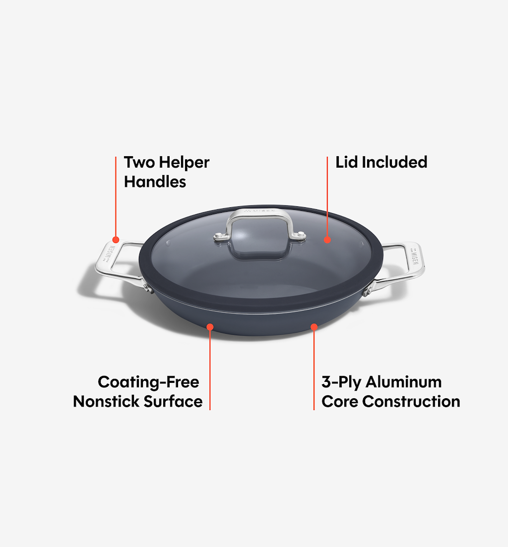10" Carbon Nonstick™ Round Roaster + Glass Lid