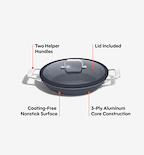 10" Carbon Nonstick™ Round Roaster + Glass Lid