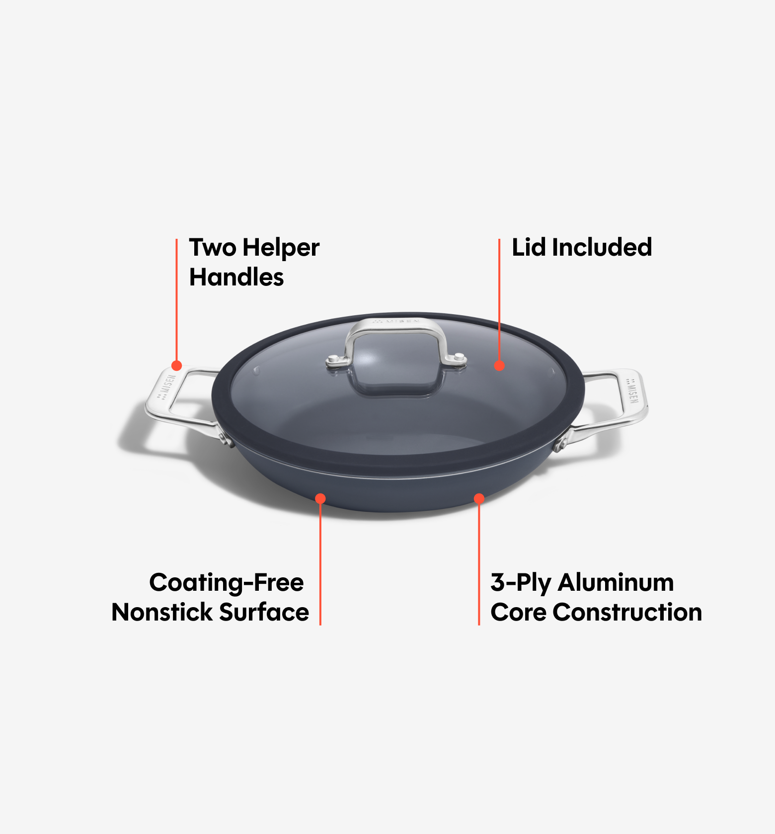 10" Carbon Nonstick™ Round Roaster + Glass Lid