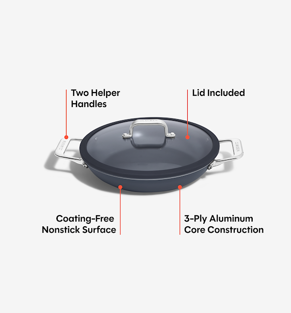 10" Carbon Nonstick™ Round Roaster + Glass Lid
