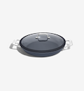 12" Carbon Nonstick™ Round Roaster + Glass Lid