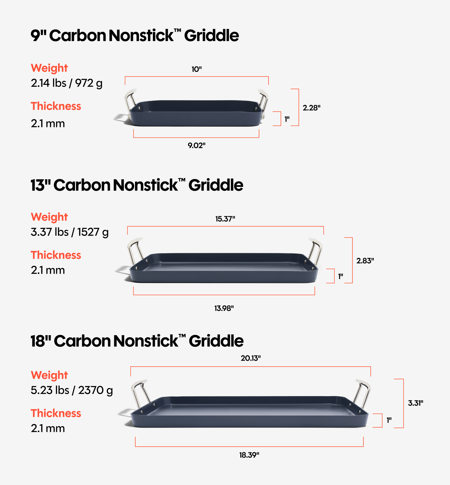18" Carbon Nonstick™ Griddle