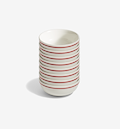 8-Piece Cereal Bowl Set - Red