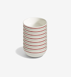 8-Piece Cereal Bowl Set - Red