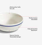 4-Piece Cereal Bowl Set - Blue