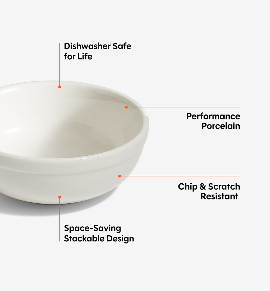 4-Piece Cereal Bowl Set - White