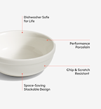 4-Piece Cereal Bowl Set - White