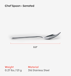 Serrated Chef Spoon