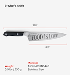 Misen x Chef David Rose 8” Chef’s Knife - Black