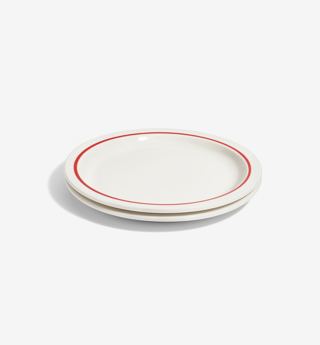 2-Piece Dinner Plate Set - Red