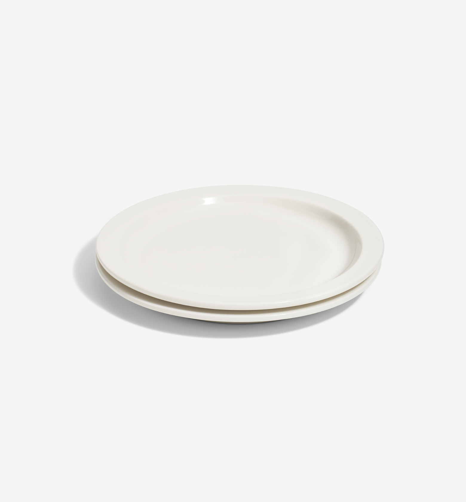 2-Piece Dinner Plate Set - White