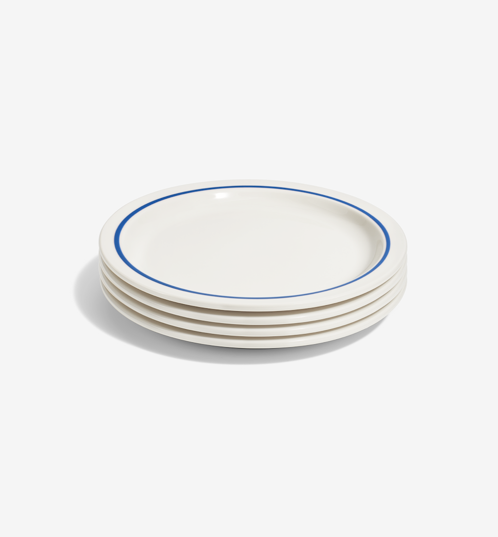 4-Piece Dinner Plate Set - Blue
