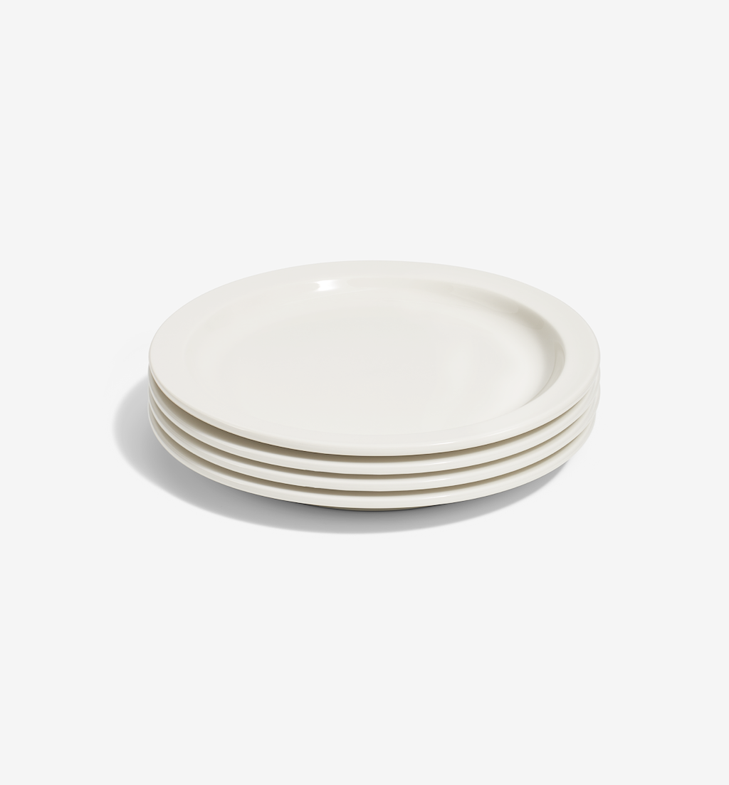 4-Piece Dinner Plate Set - White